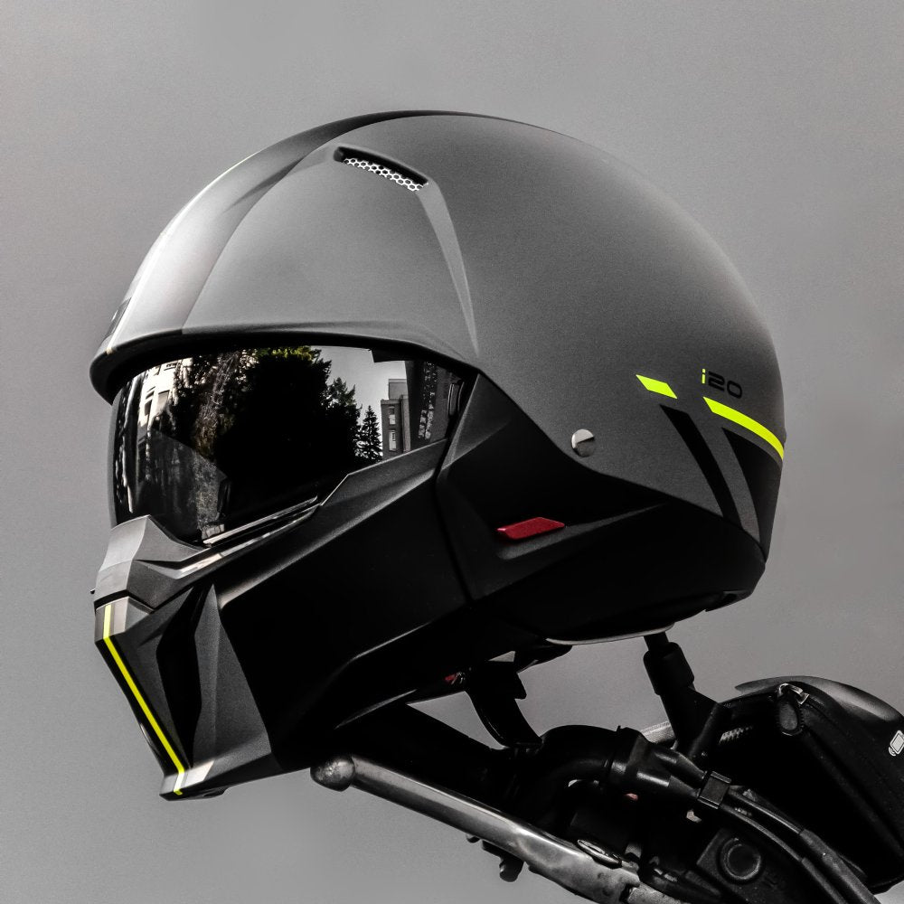 HJC I20 Batol MC3HSF Yellow Motorcycle Helmet