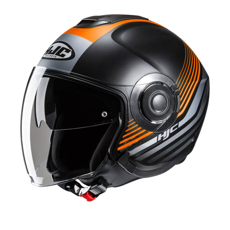 HJC I40N Dova MC7SF Orange Open Face Motorcycle Helmet