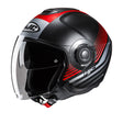 HJC I40N Dova MC1SF Red Open Face Motorcycle Helmet