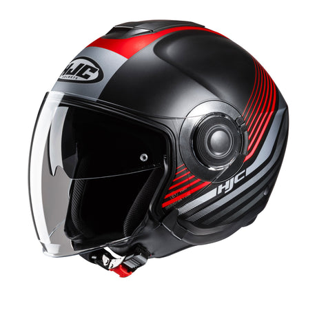 HJC I40N Dova MC1SF Red Open Face Motorcycle Helmet