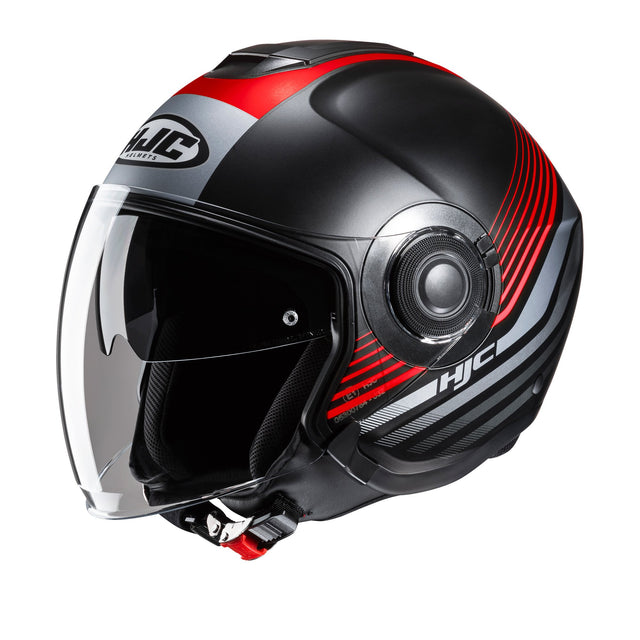 HJC I40N Dova MC1SF Red Open Face Motorcycle Helmet