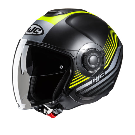 HJC I40N Dova MC3HSF Yellow Open Face Motorcycle Helmet