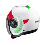 HJC I40N Pyle MC41 Green White Red Motorcycle Helmet