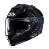 HJC I71 Celos MC5 Gloss Black Motorcycle Helmet Iridescent Rainbow