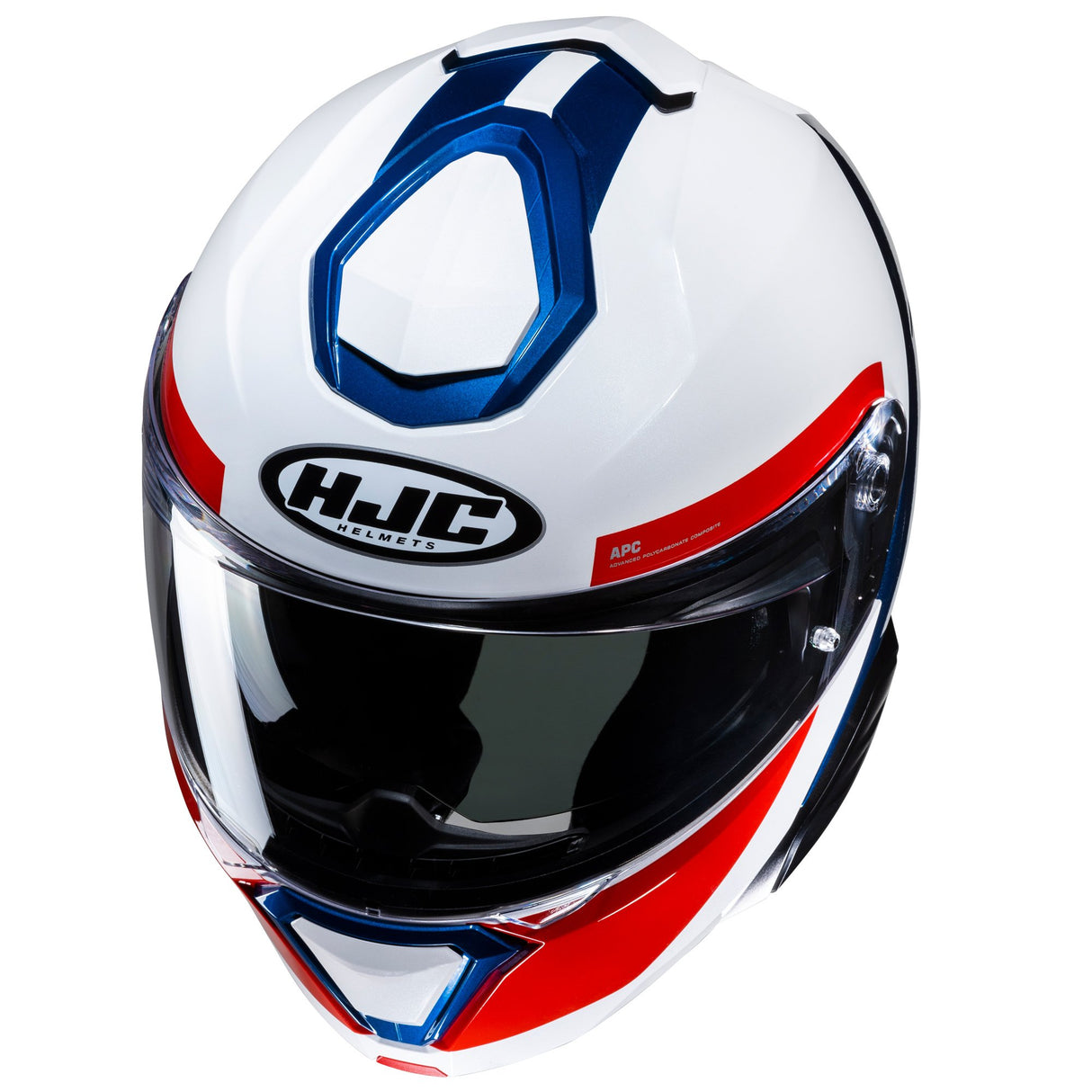 HJC I91 Bina MC21 White Blue Red Motorcycle Helmet