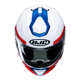 HJC I91 Bina MC21 White Blue Red Motorcycle Helmet