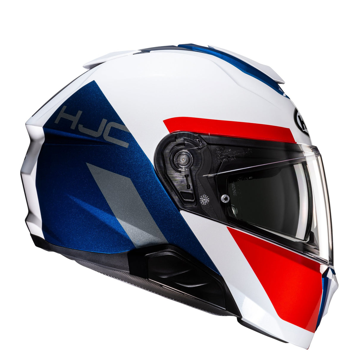 HJC I91 Bina MC21 White Blue Red Motorcycle Helmet