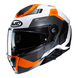 HJC I91 Carst MC7 Orange Motorcycle Helmet Flip Front