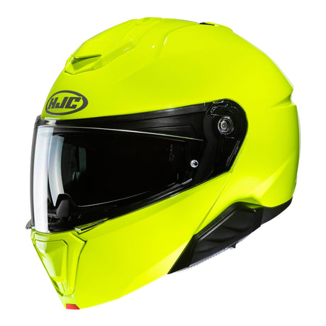 HJC I91 Fluo Motorcycle Helmet Flip Front