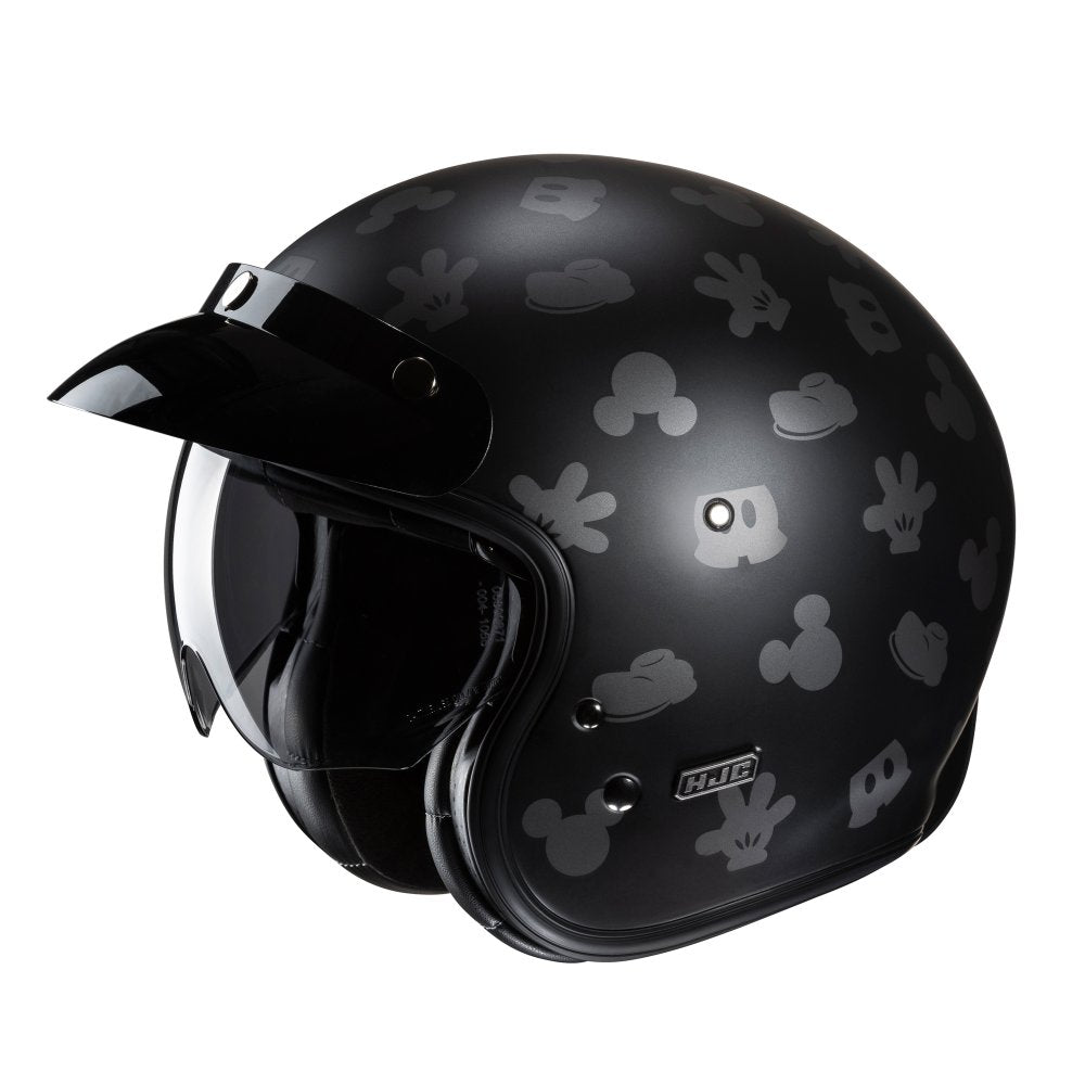 HJC V31 Disney Mickey MC5SF Black Open Face Motorcycle Helmet