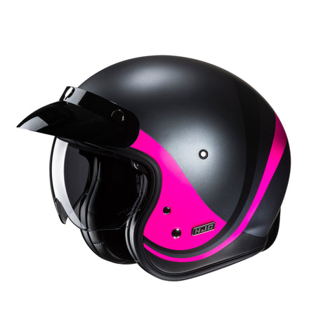 HJC V31 Emgo MC8SF Pink Open Face Motorcycle Helmet Ladies Women's