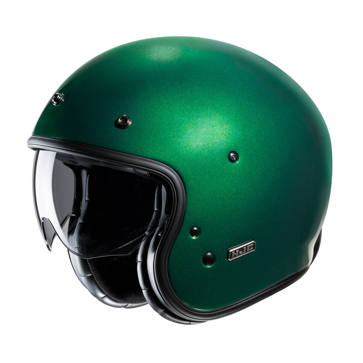 HJC V31 Green Open Face Motorcycle Helmet