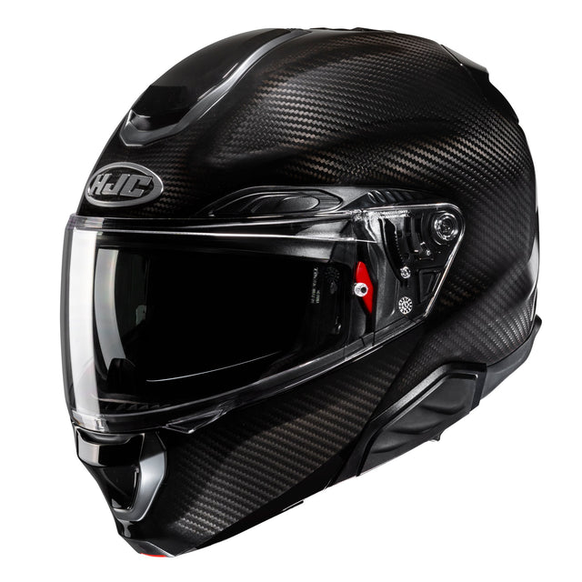HJC RPHA 91 Carbon Fibre Black Modular Motorcycle Helmet