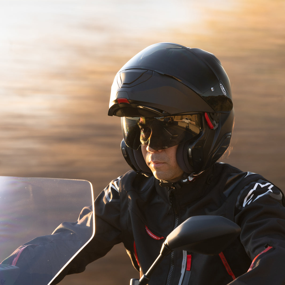 HJC RPHA 91 Matt Black Modular Motorcycle Helmet