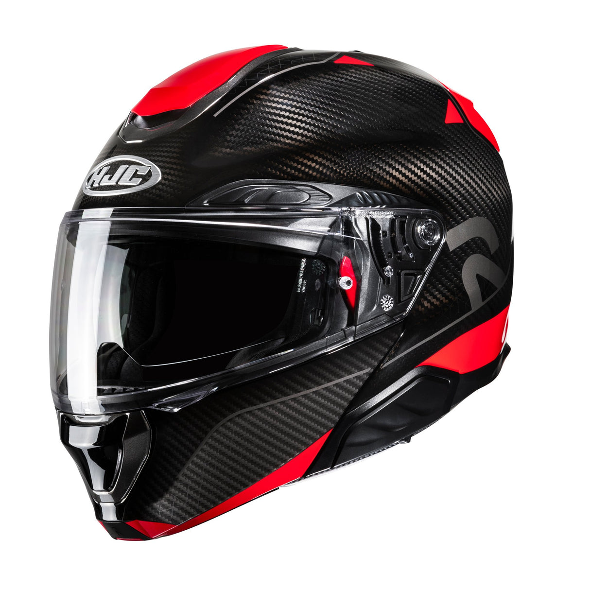 HJC RPHA 91 Noela Carbon Fibre MC1 Red Modular Motorcycle Helmet