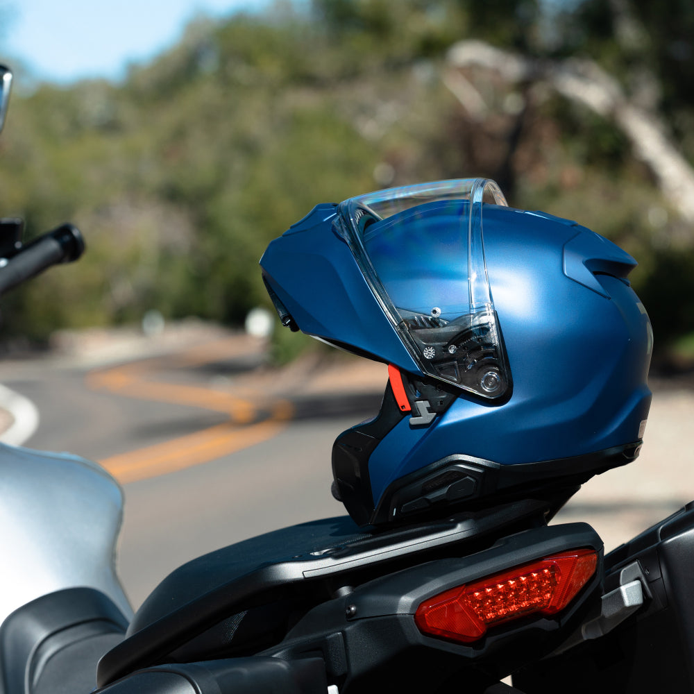 HJC RPHA 91 Metallic Blue Modular Motorcycle Helmet