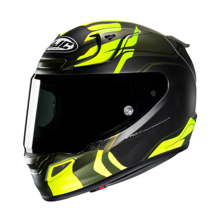 HJC RPHA 12 Lawin MC4SF Fluo Green Motorcycle Helmet Fluorescent Yellow