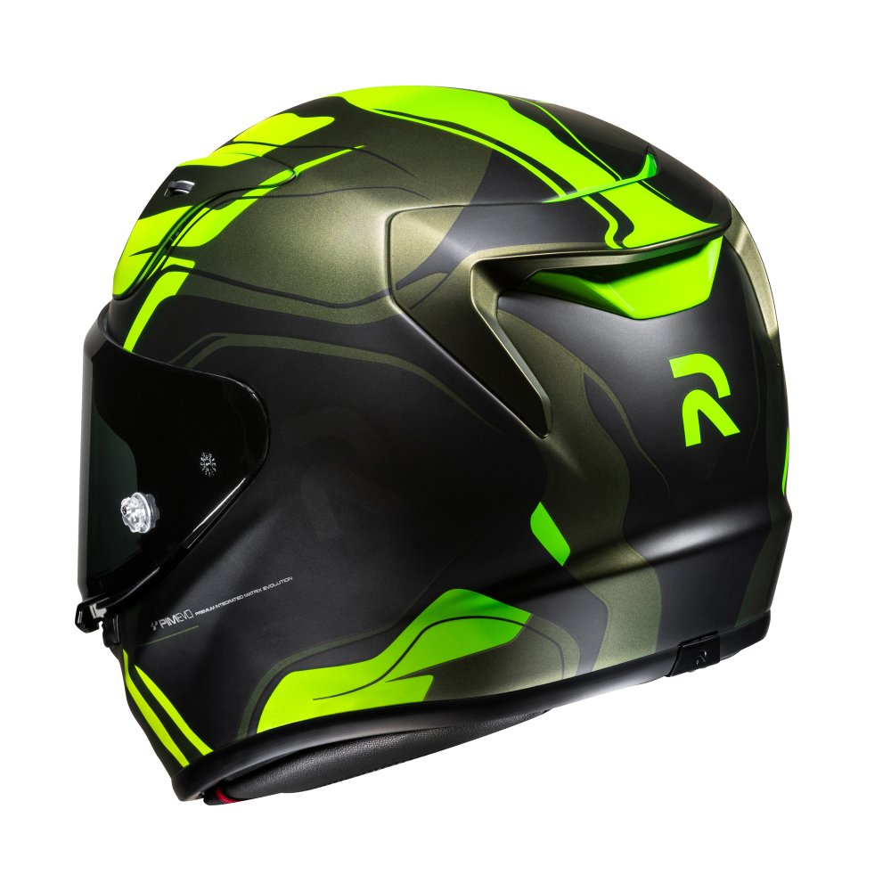 HJC RPHA 12 Lawin MC4SF Fluo Green Motorcycle Helmet