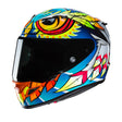 HJC RPHA 12 Spasso MC3H Motorcycle Helmet Bird Owl Eyes Rainbow Feather