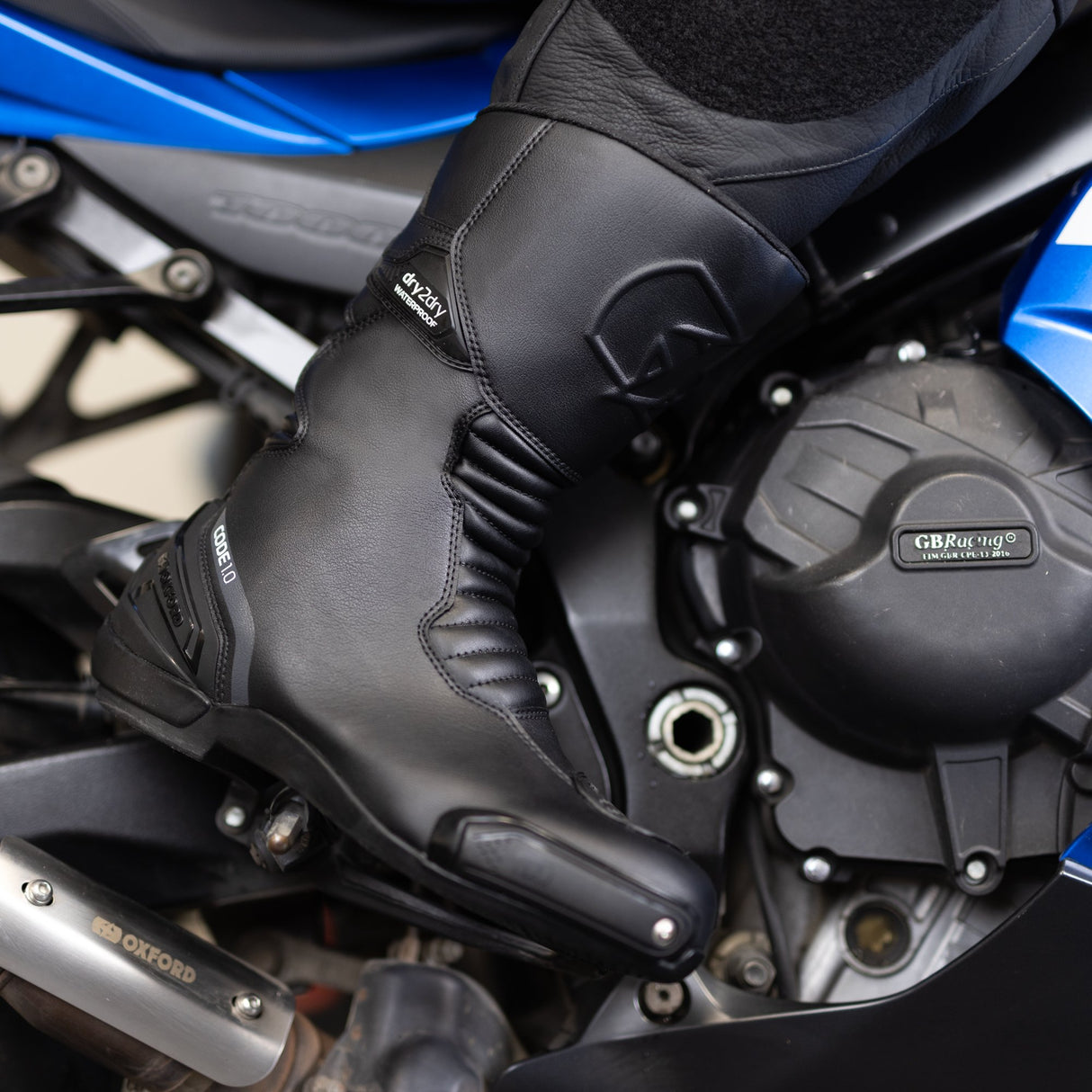 Oxford Code 1.0 D2D Motorcycle Boots Black