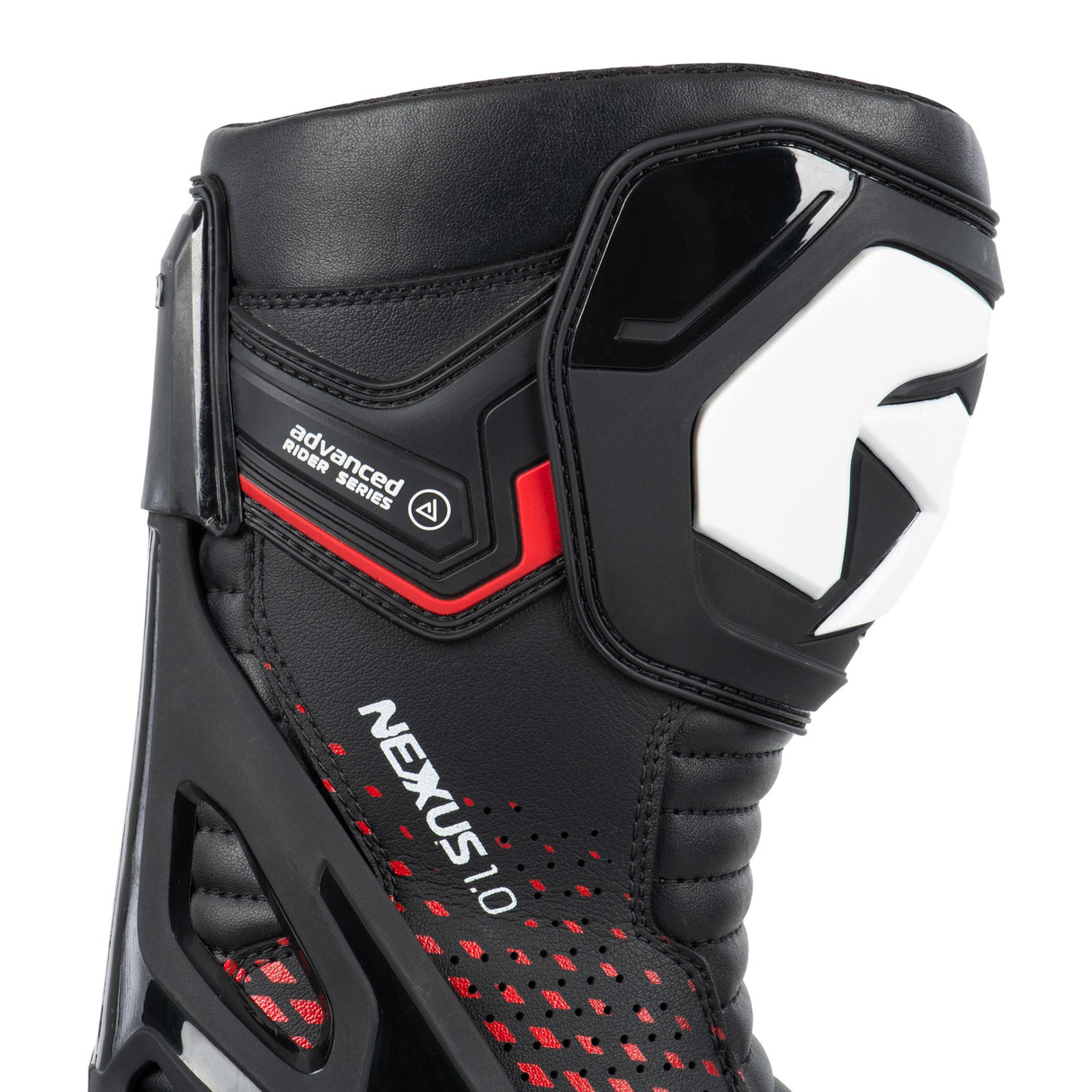 Oxford Nexus 1.0 Air Motorcycle Boots - Black/White/Red