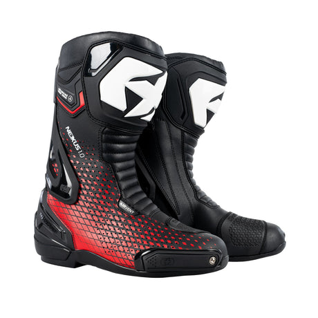 Oxford Nexus 1.0 Air MS Boot Blk/Wht/ Red mens motorcycle boots