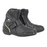 Oxford Omega Air Short MS Boot Blk/ Wht/ Ylw mens motorcycle ankle boots
