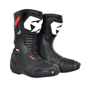 Oxford Cypher 1.0 D2D MS Boot Blk/Wht/Red motorcycle sports