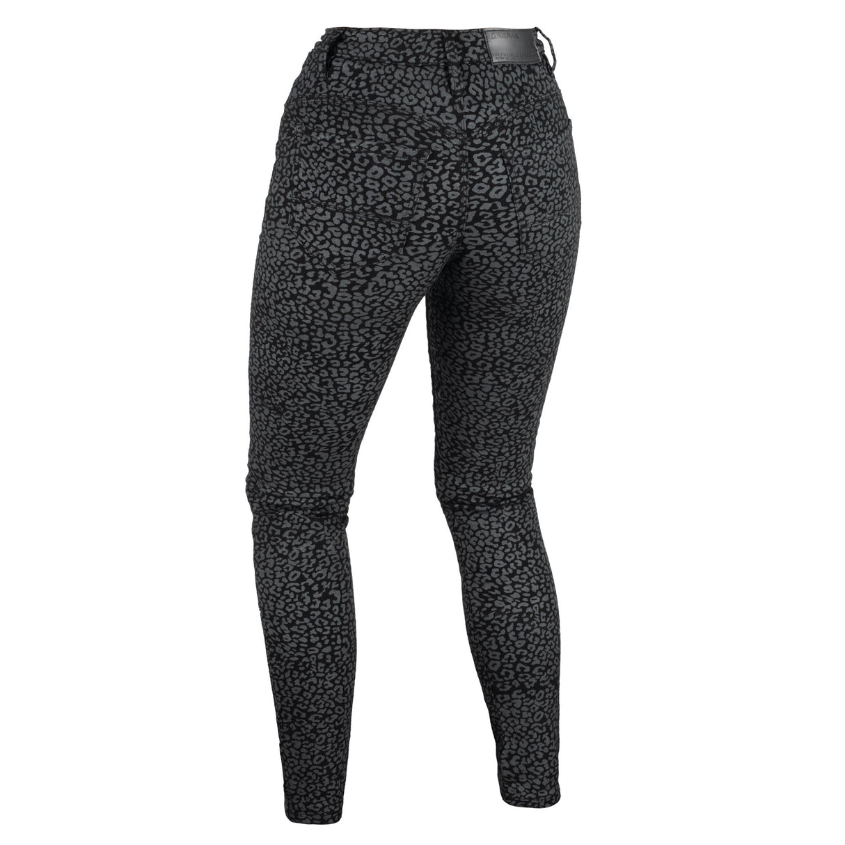 Oxford Original Approved AA Super Stretch Women's Motorcycle Jeans Leopard