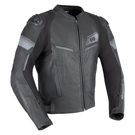 Oxford Cypher 1.0 Leather Black Motorcycle Jacket