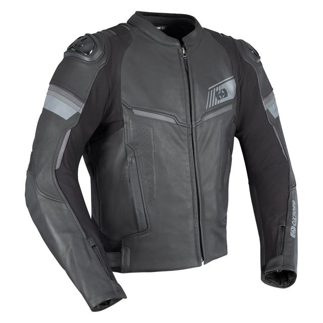 Oxford Cypher 1.0 Men's Leather Motorcycle Jacket Black