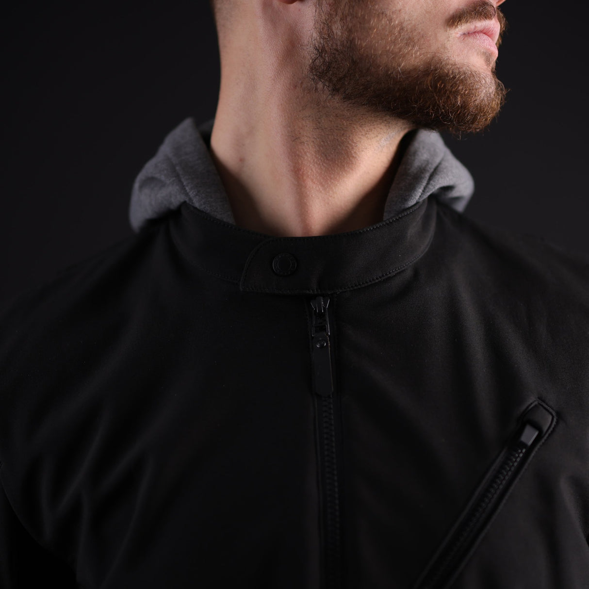 Oxford Faringdon Men's Motorcycle Jacket Stealth Black