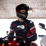 Oxford Nexus 1.0 One Piece Leather Suit Black Red