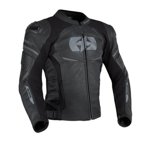 Oxford Nexus 1.0 Leather Stealth Black Motorcycle Jacket
