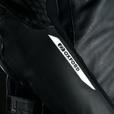 Oxford Nexus 1.0 Men's Leather Motorcycle Jacket Black White