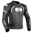 Oxford Nexus 1.0 Men's Leather Motorcycle Jacket Black White