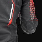 Oxford Nexus 1.0 Men's Leather Black/Red Motorcycle Jacket