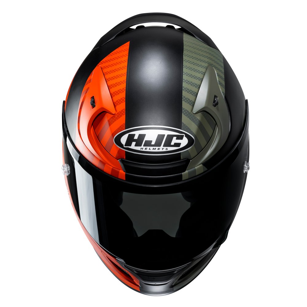 HJC RPHA 12 Ottin MC47SF Orange Green Black Motorcycle Helmet