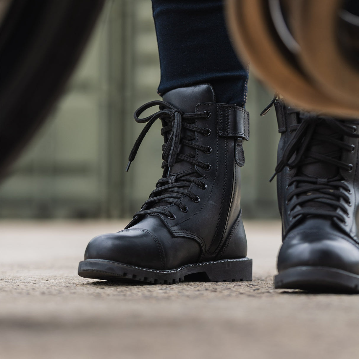 Oxford Womens Radley Motorcycle Boots Black