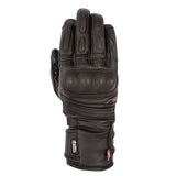 Oxford Hamilton Waterproof Leather Motorcycle Gloves Brown