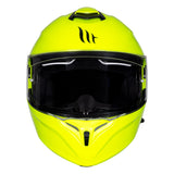 MT Storm Solid Fluo Yellow Motorcycle Helmet