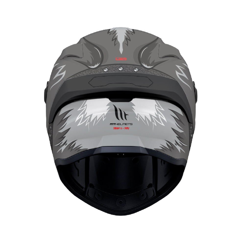 MT Targo S Toby C1 Matt Grey Motorcycle Helmet