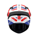 MT Targo S Britain B15 Gloss Red White Blue Motorcycle Helmet