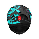 MT Braker Crash SV B8 Matt Black Purple Blue Motorcycle Helmet