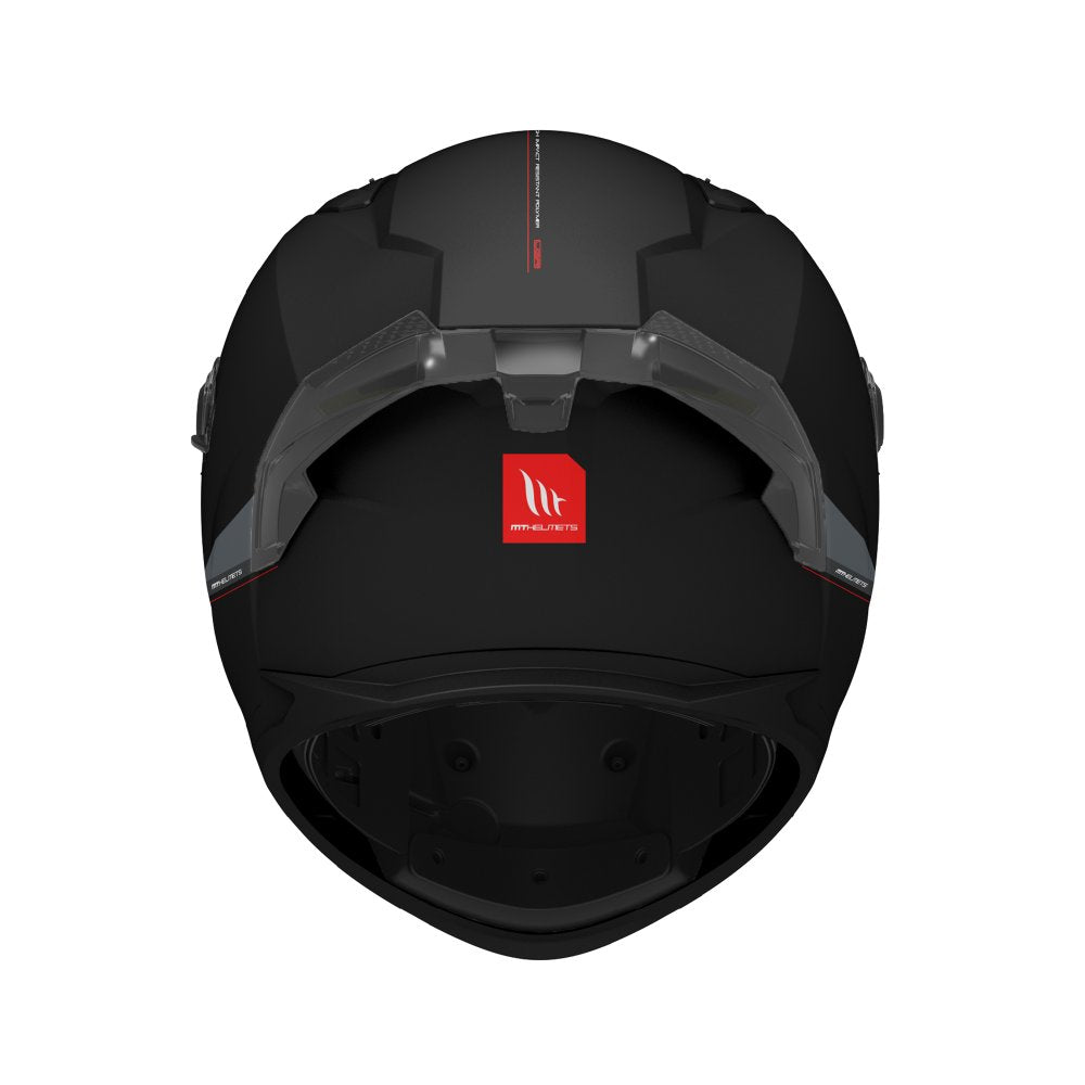 MT Braker SV Solid A1 Matt Black Motorcycle Helmet