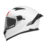 MT Braker SV Solid A0 Gloss Pearl White Motorcycle Helmet