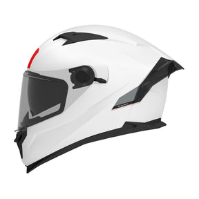 MT Braker SV Solid A0 Gloss Pearl White Motorcycle Helmet