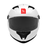 MT Braker SV Solid A0 Gloss Pearl White Motorcycle Helmet