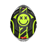 MT Braker SV Inox A3 Matt Black Fluo Yellow Motorcycle Helmet