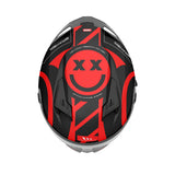 MT Braker SV Inox A5 Matt Black Red Motorcycle Helmet